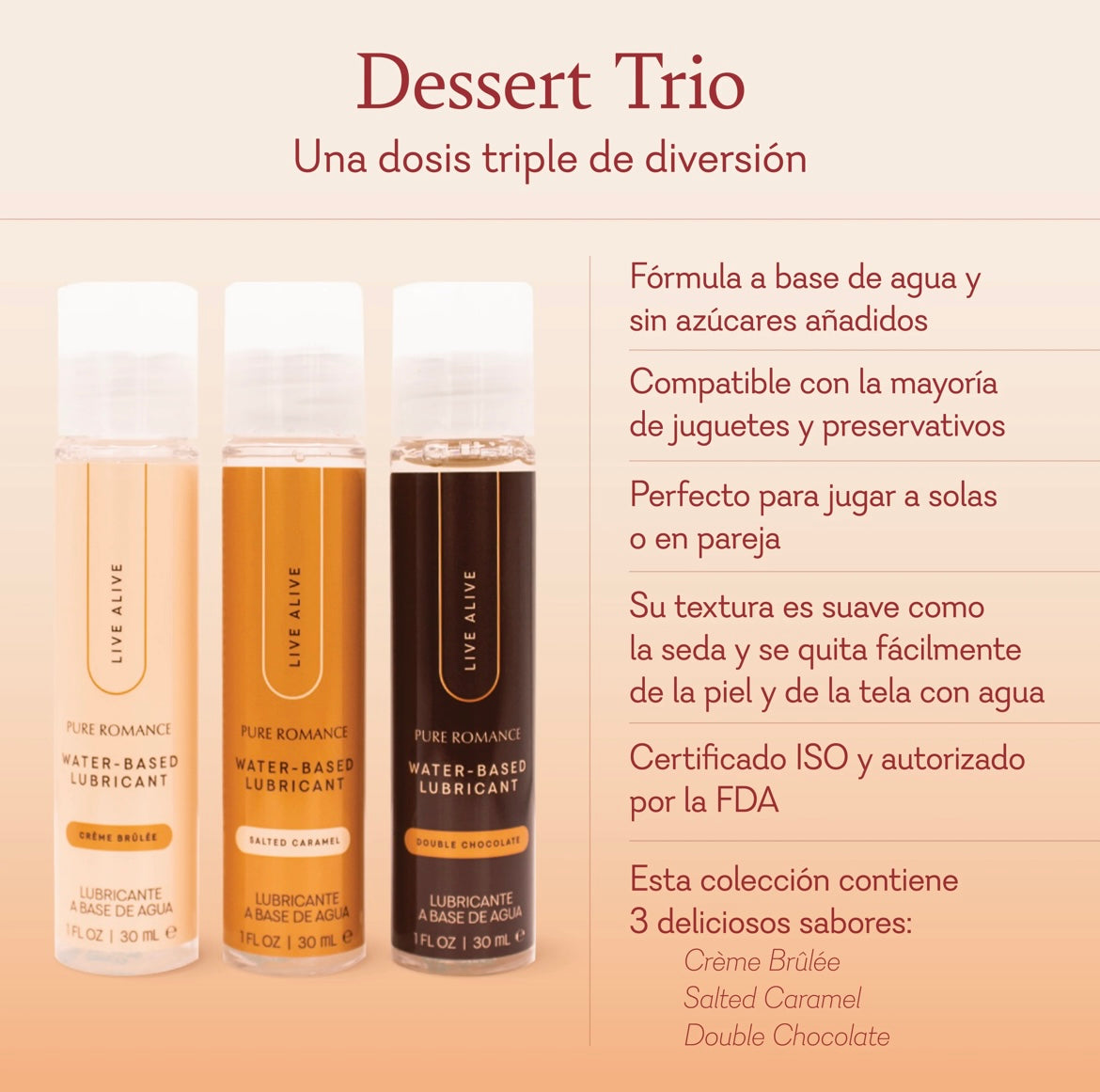 Dessert Trio Lubricant Gift Set